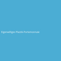 Eigenwilliges Plastik-Portemonnaie