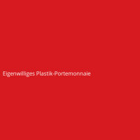 Eigenwilliges Plastik-Portemonnaie