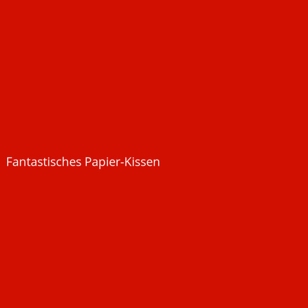 Fantastisches Papier-Kissen