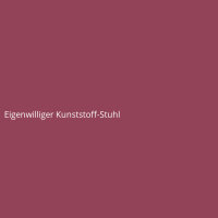 Eigenwilliger Kunststoff-Stuhl